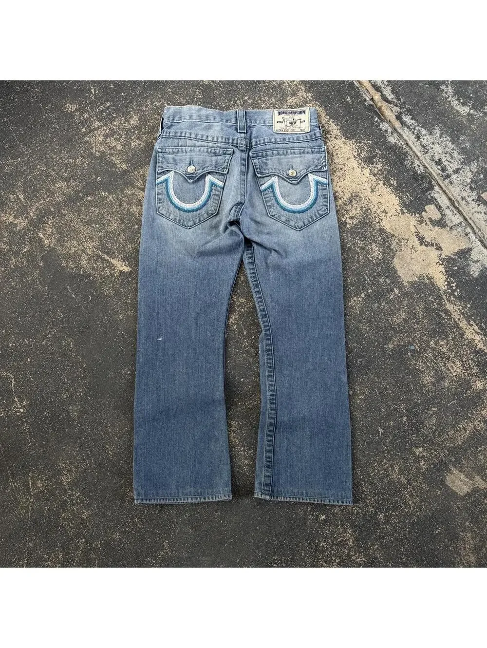 Vintage Y2K True Religion Bootcut Embroidered Jeans